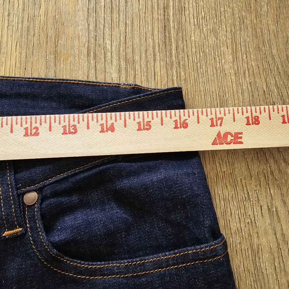 Eileen Fisher Stretch Organic Cotton High Waist Straight Ankle Jeans sz 10 - Picture 7 of 9